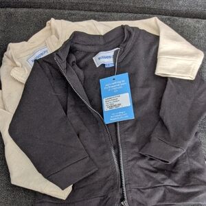 Black and Cream Baby Onesies